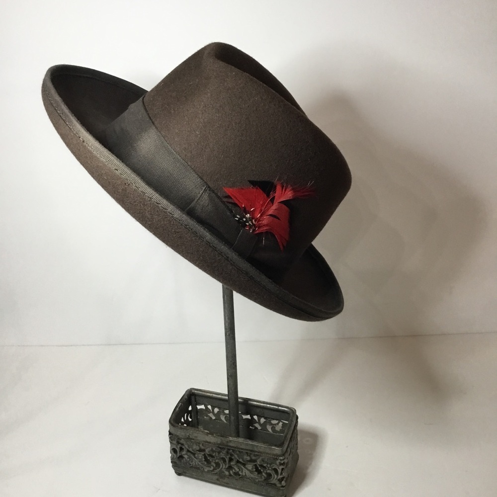 St. Patrick Men’s Brown 100% Wool Hat Size S